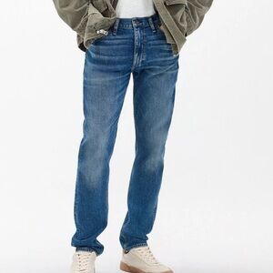 Rag & Bone Men’s Fit 2 Slim Jean Authentic Stretch In Jared SlimLeg Blue Wash 33